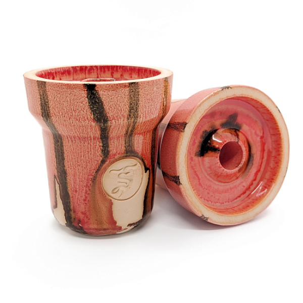 Чаша St Bowls Phunnel Glaze Красная С Полосками в Томске