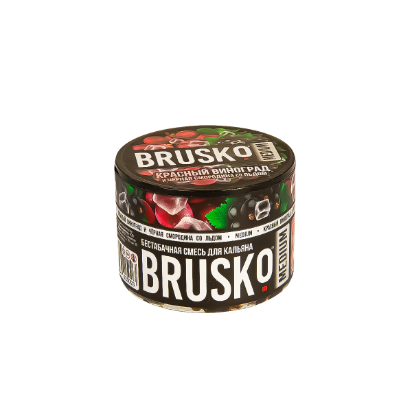 Смесь Brusko Medium Красный Виноград И Чёрная Смородина Со Льдом  50 гр в Томске