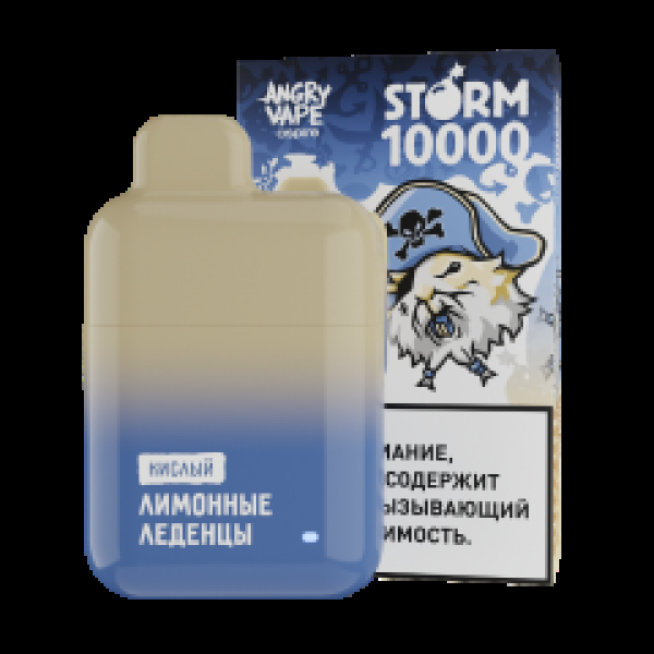 Электронка Angry Vape  Storm Лимонные Леденцы 10000 затяжек в Томске