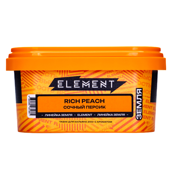 Табак Element Земля Rich Peach 200 грамм в Томске