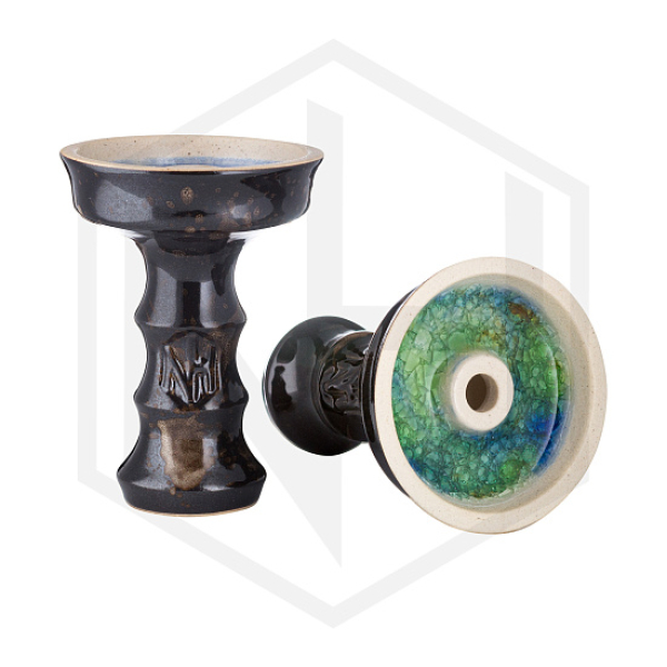 Чаша Nejn Lotus Glaze Black Черная для кальяна в Томске