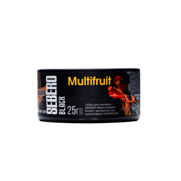Табак Sebero Black Multifruit 25 грамм в Томске