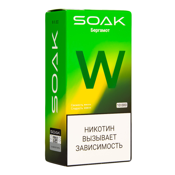Электронная сигарета Soak W Бергамот 10000 в Томске