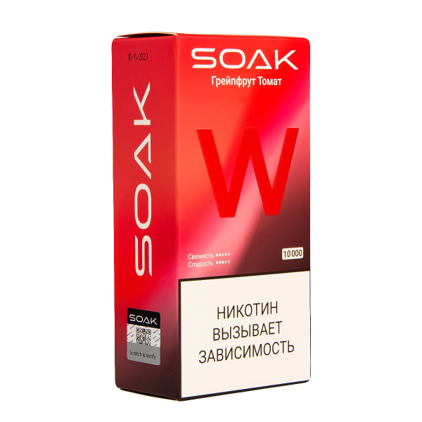 Электронная сигарета Soak W Грейпфрут Томат 10000 в Томске