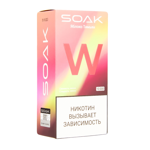 Электронная сигарета Soak W Яблоко Тимьян 10000 в Томске