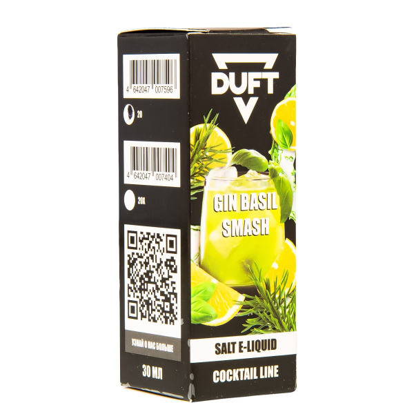Жидкость Duft Cocktails Line Salt Gin Basil Smash 30 Мл в Томске