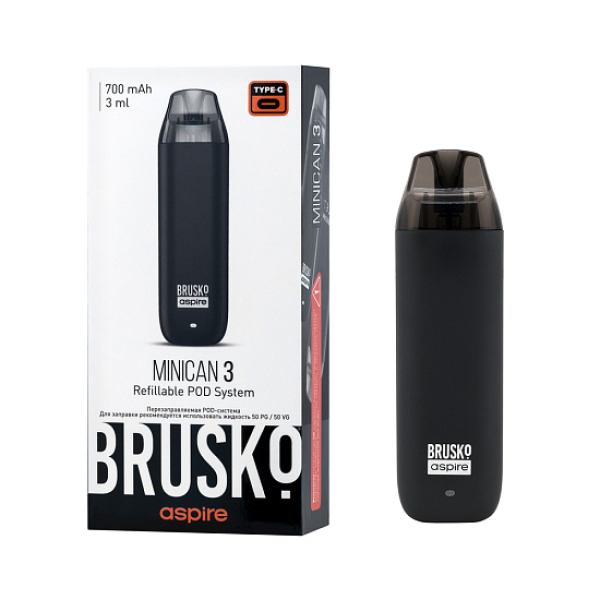 POD-система Brusko Minican 3 Чёрный в Томске