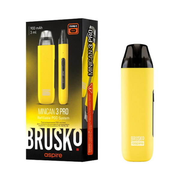 POD-система Brusko Minican 3 Pro желтый в Томске
