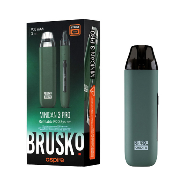 POD-система Brusko Minican 3 Pro зеленый в Томске