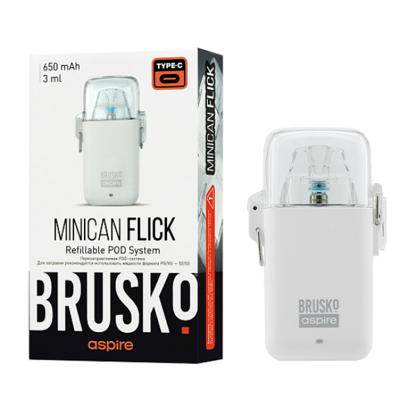 POD-система Brusko Minican Flick Белый в Томске