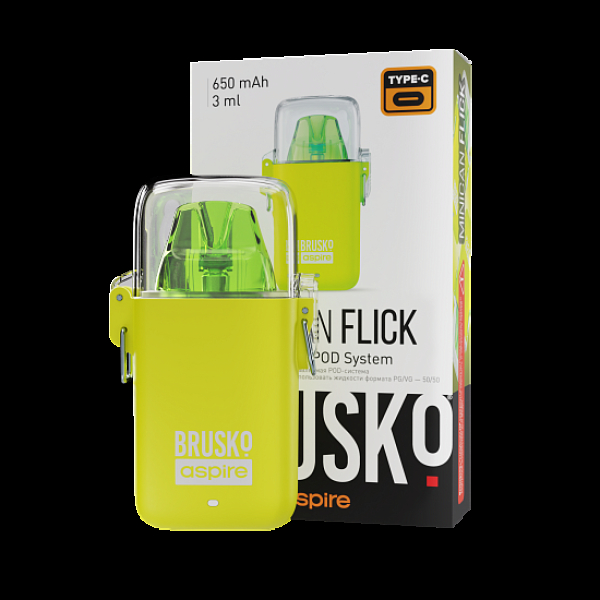 POD-система Brusko Minican Flick Жёлтый в Томске