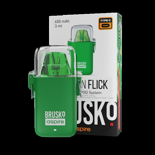 POD-система Brusko Minican Flick Зелёный в Томске