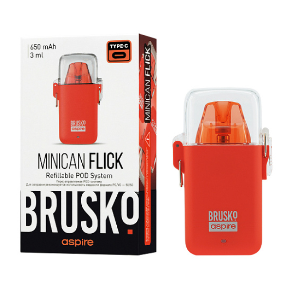 POD-система Brusko Minican Flick Красный в Томске