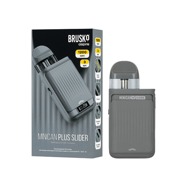 POD-система Brusko Minican Plus Slider Серый в Томске