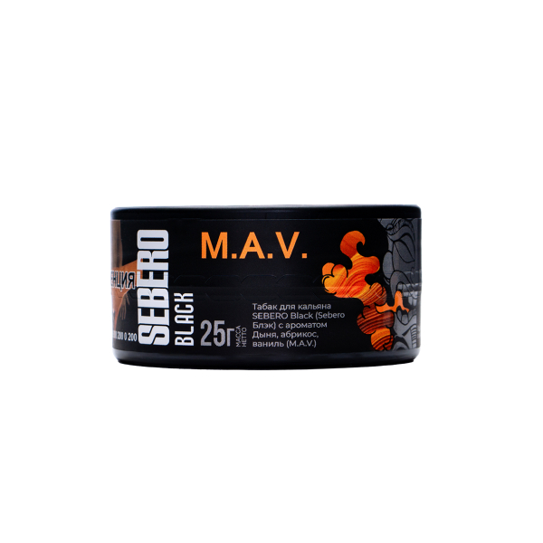 Табак Sebero Black Black M.a.v. 25 грамм в Томске