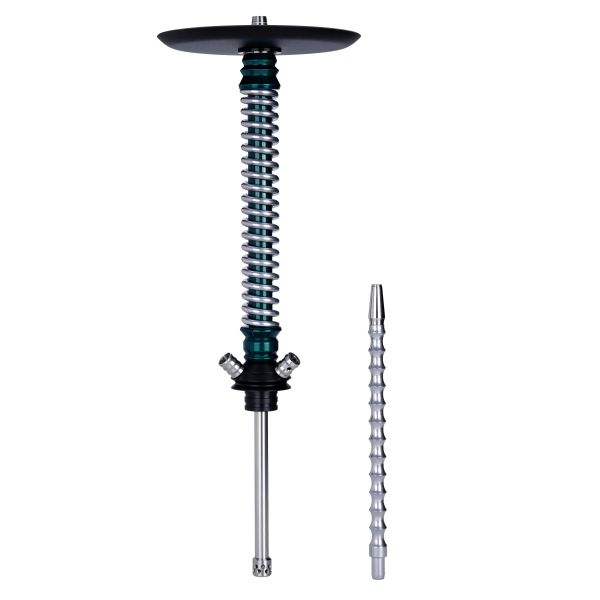 Кальян Mamay Customs Coilovers Зелёный Лак Хром в Томске