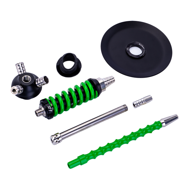 Кальян Mamay Customs Coilover Micro Чёрно Зелёный в Томске