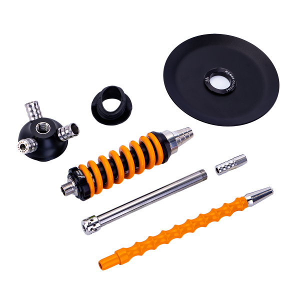 Кальян Mamay Customs Coilover Micro Чёрно Оранжевый в Томске