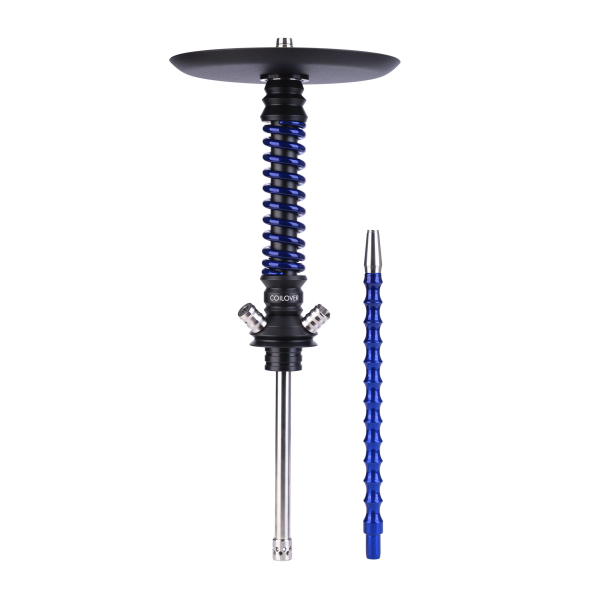 Кальян Mamay Customs Coilovers Mini Чёрно Синий Лак в Томске