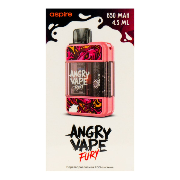 POD-система Brusko Angry Vape Fury 650 Mah Розовый в Томске