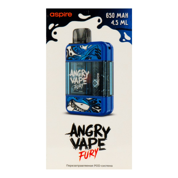 POD-система Brusko Angry Vape Fury 650 Mah Синий в Томске