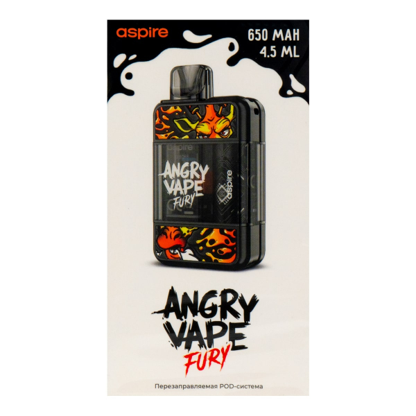 POD-система Brusko Angry Vape Fury 650 Mah Черный в Томске