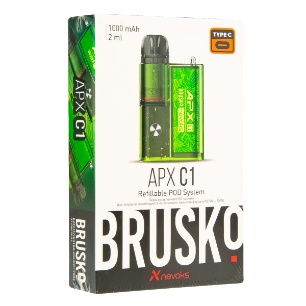POD-система Brusko Apx C1 Зелёный Папоротник в Томске