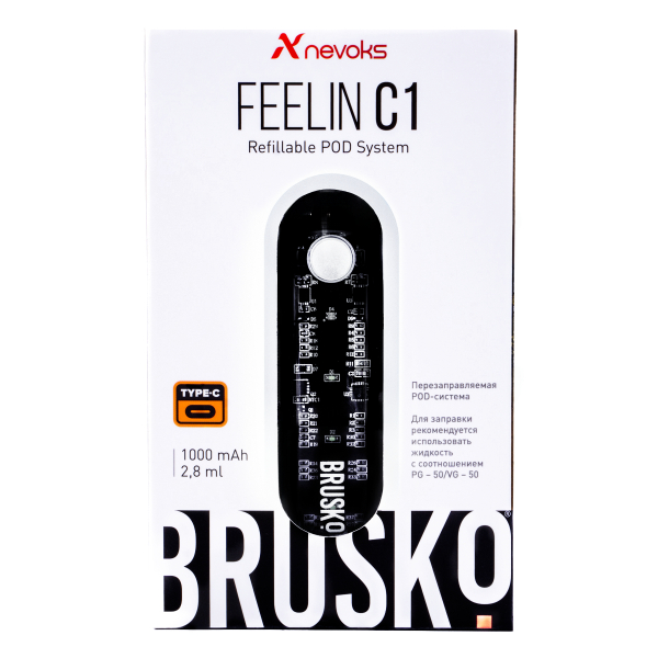 POD-система Brusko Feelin C1 Белый в Томске
