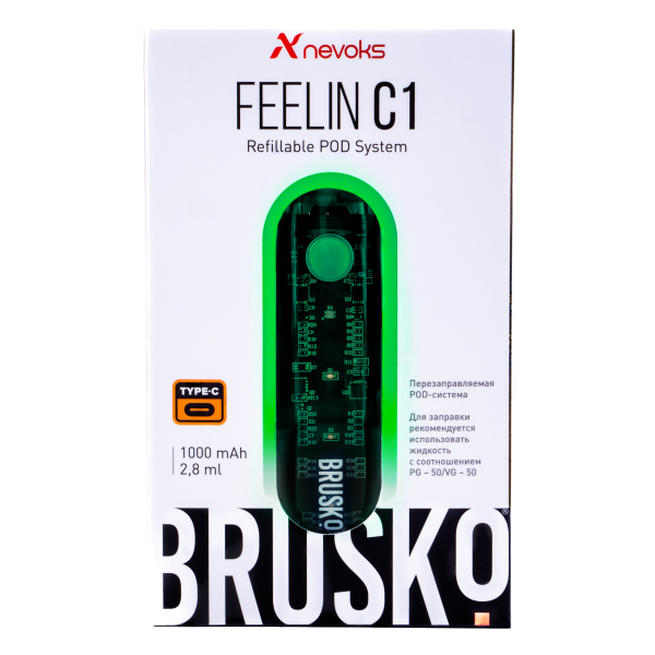 POD-система Brusko Feelin C1 Зеленый в Томске