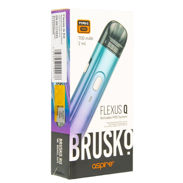 POD-система Brusko Flexus Q Бирюзовый Градиент в Томске