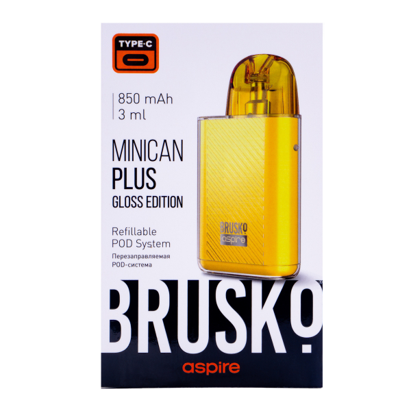 POD-система Brusko Minican Plus Gloss Edition Жёлтый в Томске
