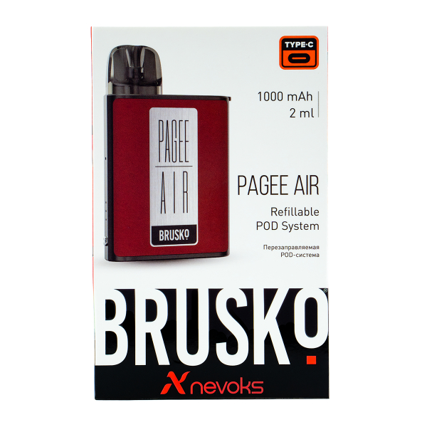 POD-система Brusko Pagee Air Crimson Red Красный в Томске