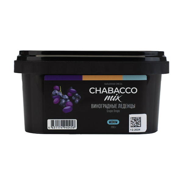 Бестабачная смесь Chabacco Mix Grape Drops Виноградные Леденцы  Medium 200 грамм в Томске