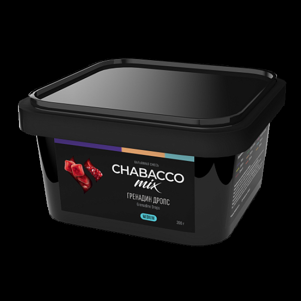 Бестабачная смесь Chabacco Mix Grenadine Drops Гренадин Дропс  Medium 200 грамм в Томске