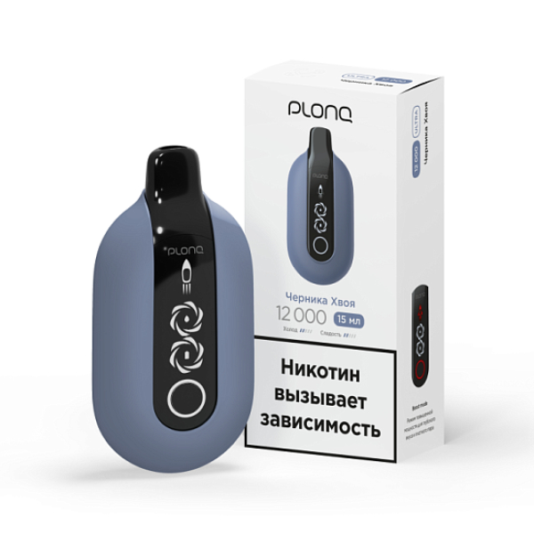 Электронка Plonq Ultra Черника Хвоя 12000 затяжек в Томске
