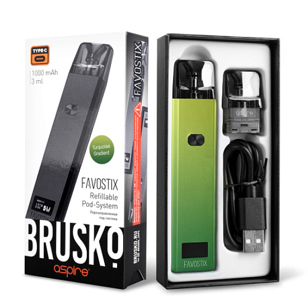POD-система Brusko Favostix      Зеленый Градиент в Томске