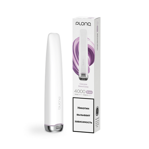 Электронка Plonq Plus Pro Сакура Виноград 4000 затяжек в Томске