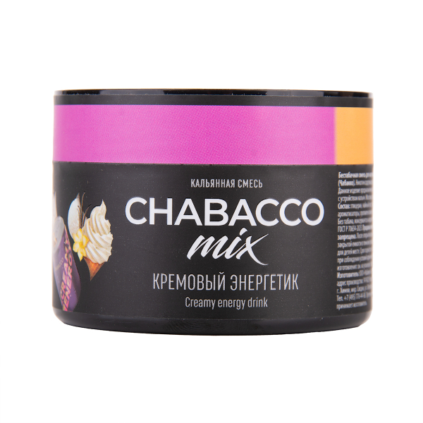 Бестабачная смесь Chabacco Mix Medium Creamy Energy Drink 40 грамм в Томске