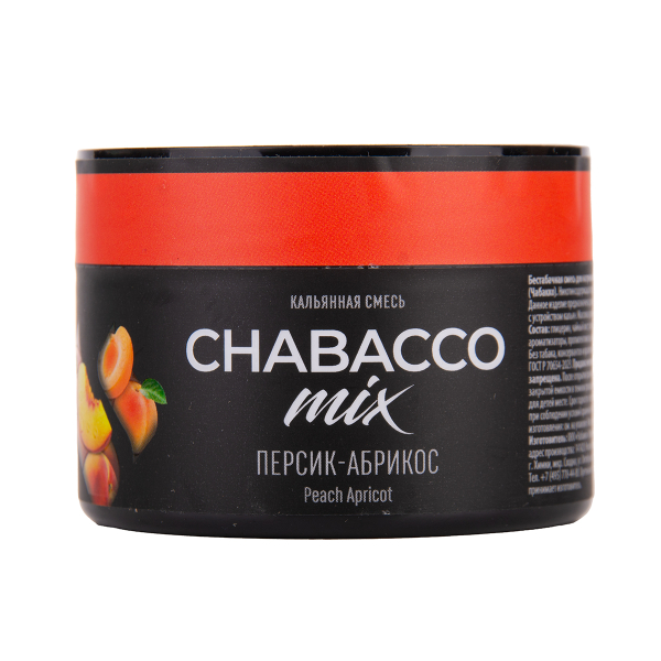 Бестабачная смесь Chabacco Mix Medium Peach Apricot 40 грамм в Томске