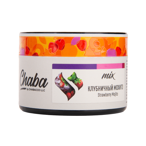 Бестабачная смесь Chaba Mix Strawberry Mojito Nicotine Free 50 грамм в Томске