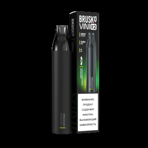 Электронка Brusko Vini X2 Виноград 2800 затяжек в Томске