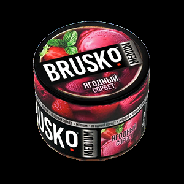 Бестабачная смесь Brusko Ягодный Сорбет 50 грамм в Томске