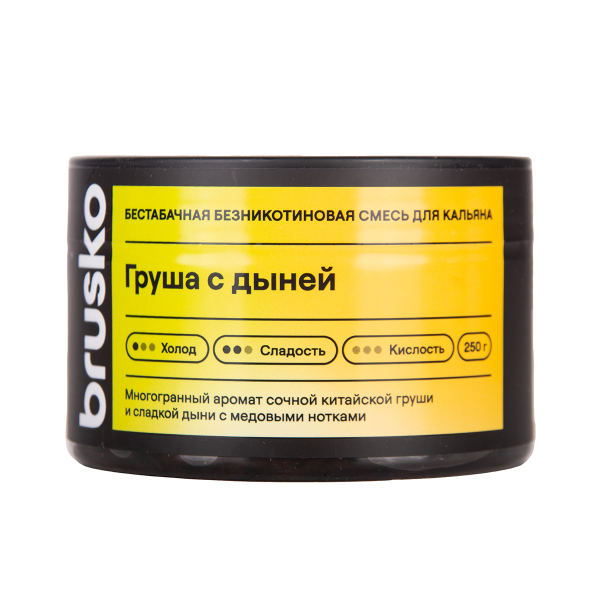 Бестабачная смесь Brusko Груша С   Дыней 250 грамм в Томске