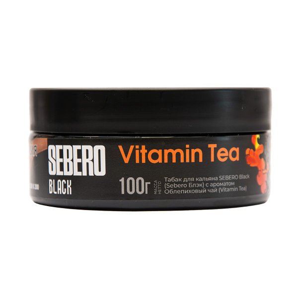 Табак Sebero Black Vitamin Tea Облепиховый Чай 100 грамм в Томске