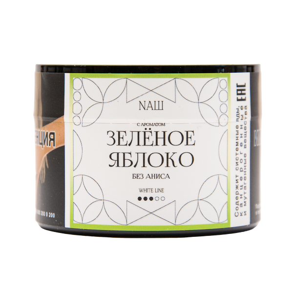 Табак NАШ White Зелёное Яблоко 40 грамм в Томске