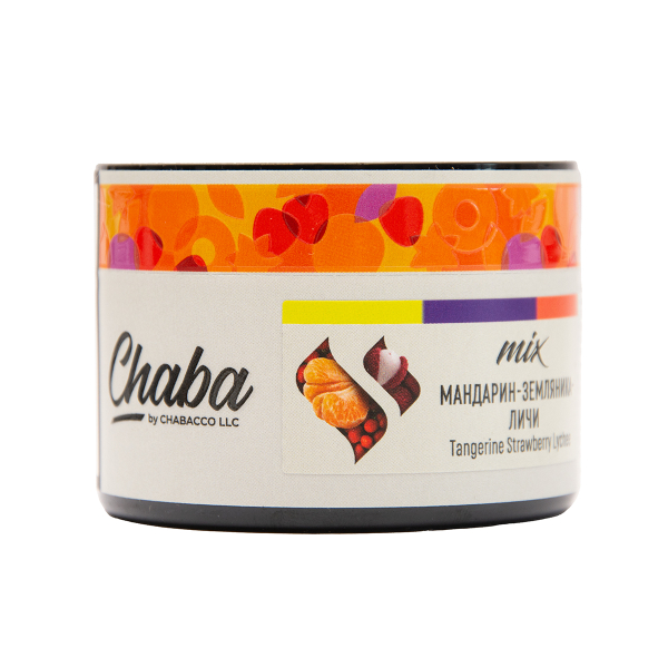 Безникотиновая смесь Chaba Mix Tangerine Strawberry Lychee Nicotine Free 40 грамм в Томске