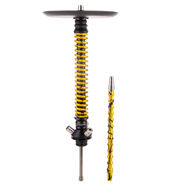 Кальян Mamay Customs Coilover Большой  Чёрный Золотой Сплеш в Томске