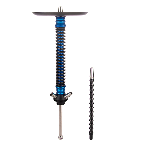 Кальян Mamay Customs Coilover Большой  Голубой Лак Чёрный в Томске