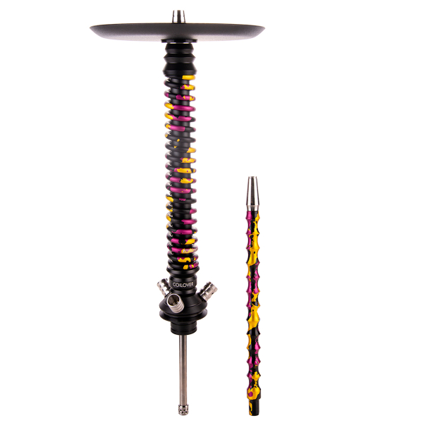 Кальян Mamay Customs Coilover Большой   Чёрный Пурпурный/золотой Камуфляж в Томске