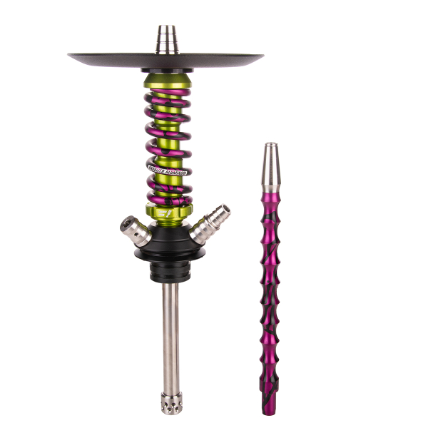 Кальян Mamay Customs Coilover Micro   Салатовый Сплеш Пурпурный в Томске